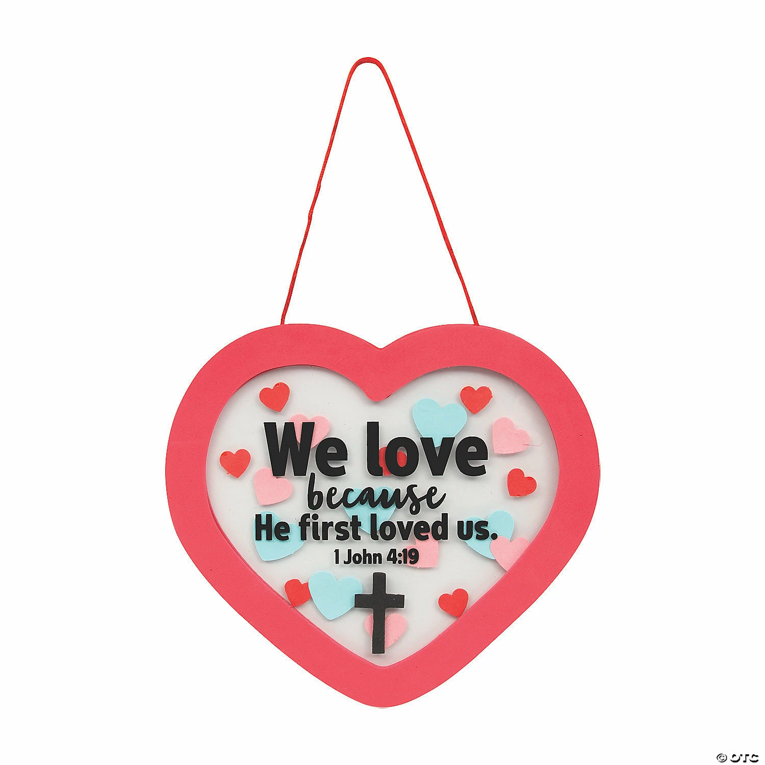 Budget β 1 John 4:19 Heart Sign Craft Kit- Makes 12 π