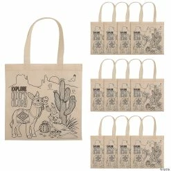Brand new ✨ 12" x 12" Medium Color Your Own Southwest VBS Tote Bags - 12 Pc. 🥰