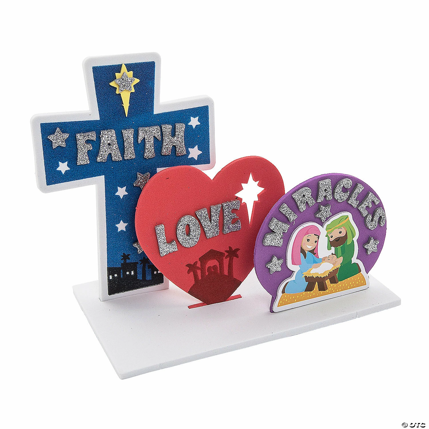Wholesale π€© 3D Faith Love Miracles Stand-Up Sign Craft Kit - Makes 12 π€©
