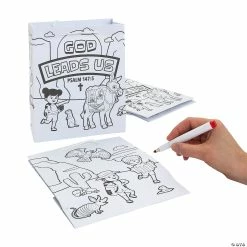 New ⌛ 7 1/2" x 9" Color Your Own Medium Southwest VBS Take Home Bags - 12 Pc. 😀