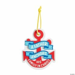 Coupon 🔥 Anchored in Christ Ornament Craft Kit - Makes 12 😀