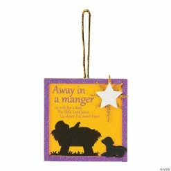 Coupon 🎉 Away in a Manger 🎄 Christmas Ornament Craft Kit - Makes 12 👍