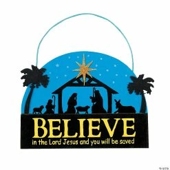 Deals π₯° "Believe" Nativity Sign π Christmas Craft Kit- Makes 12 π