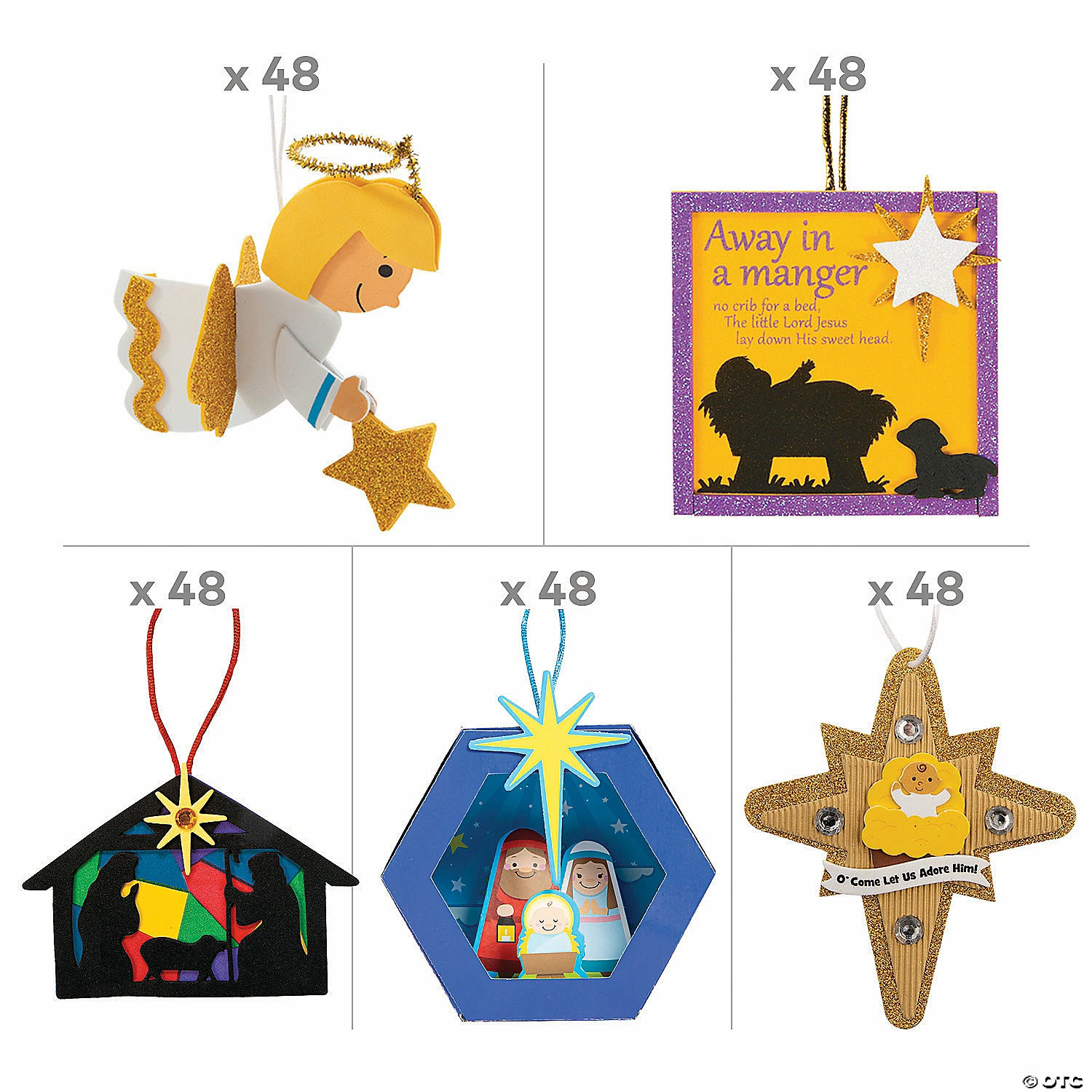 Flash Sale π― Bulk Nativity Ornament Craft Kit Assortment - Makes 240 π - Image 2