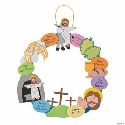 Brand new 🎁 Bulk Religious Easter Wreath Craft Kit - Makes 48 ❤️