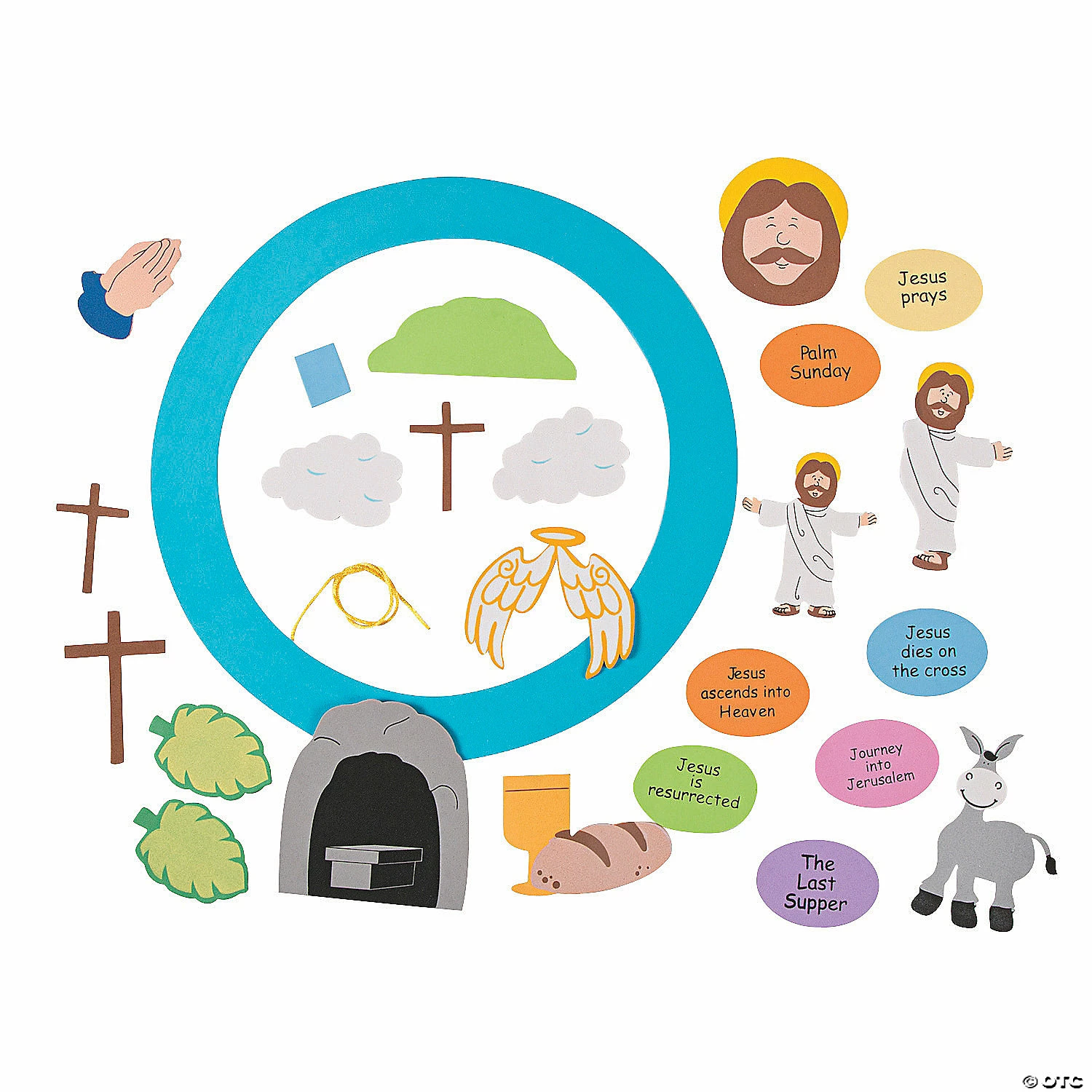 Brand new π Bulk Religious Easter Wreath Craft Kit - Makes 48 β€οΈ - Image 2