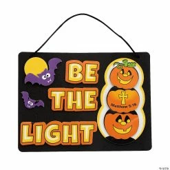 Wholesale π Christian Pumpkin Be the Light Sign Craft Kit - Makes 12 π₯