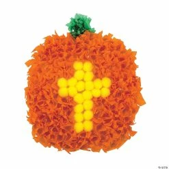 Coupon 🎉 Christian Pumpkin Crinkle Tissue Paper Craft Kit- Makes 12 🎁