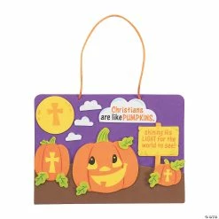 Flash Sale 🛒 Christians Are Like Pumpkins Sign Craft Kit- Makes 12 ❤️