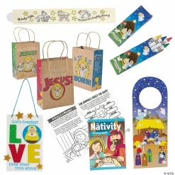 Cheap ⭐ Christmas Church Busy Bags for 24 ⭐