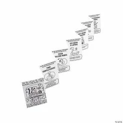 Outlet π€© Color Your Own 12 Days of π Christmas Accordion Cards - 24 Pc. π