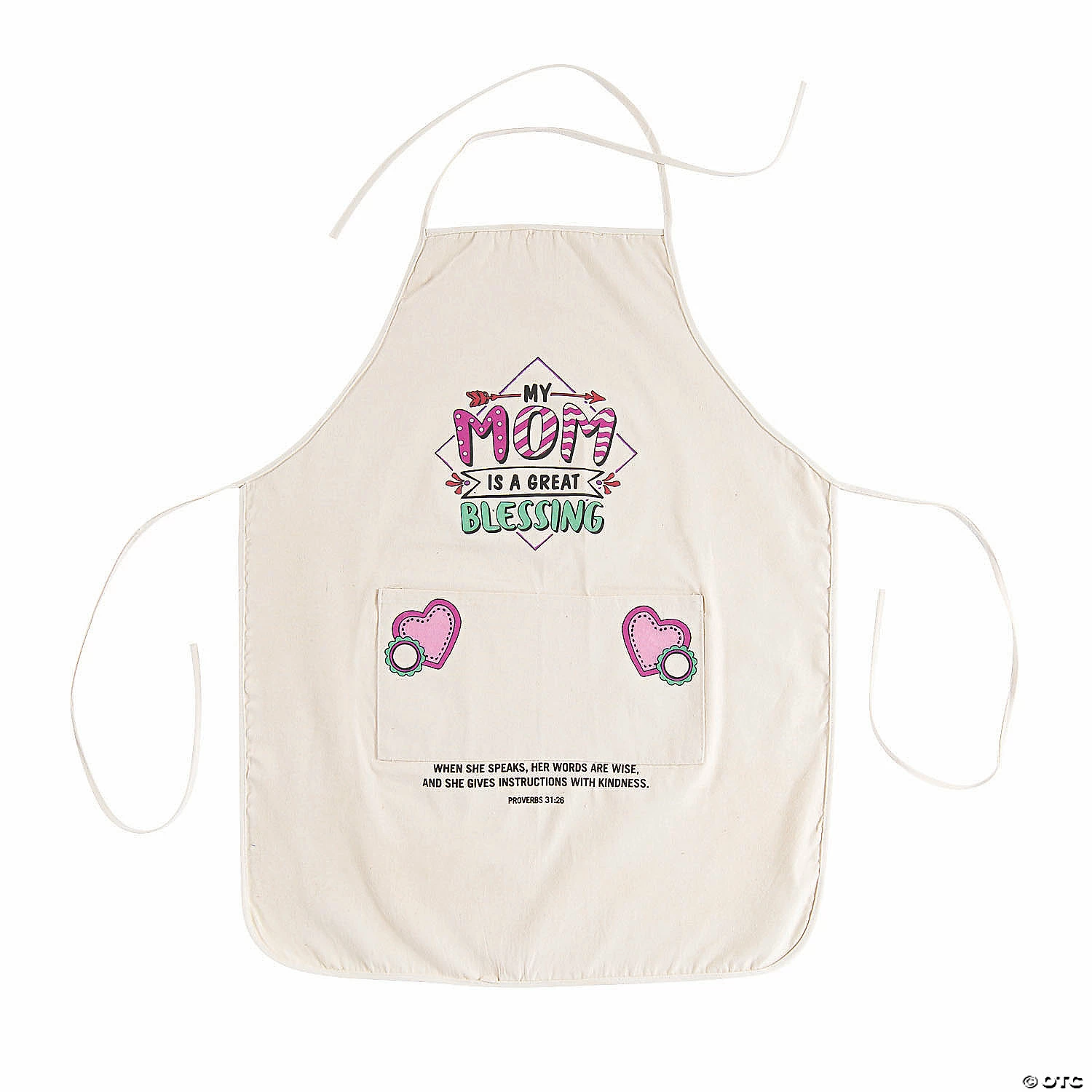 Best deal π Color Your Own Blessed Mom Apron β - Image 2