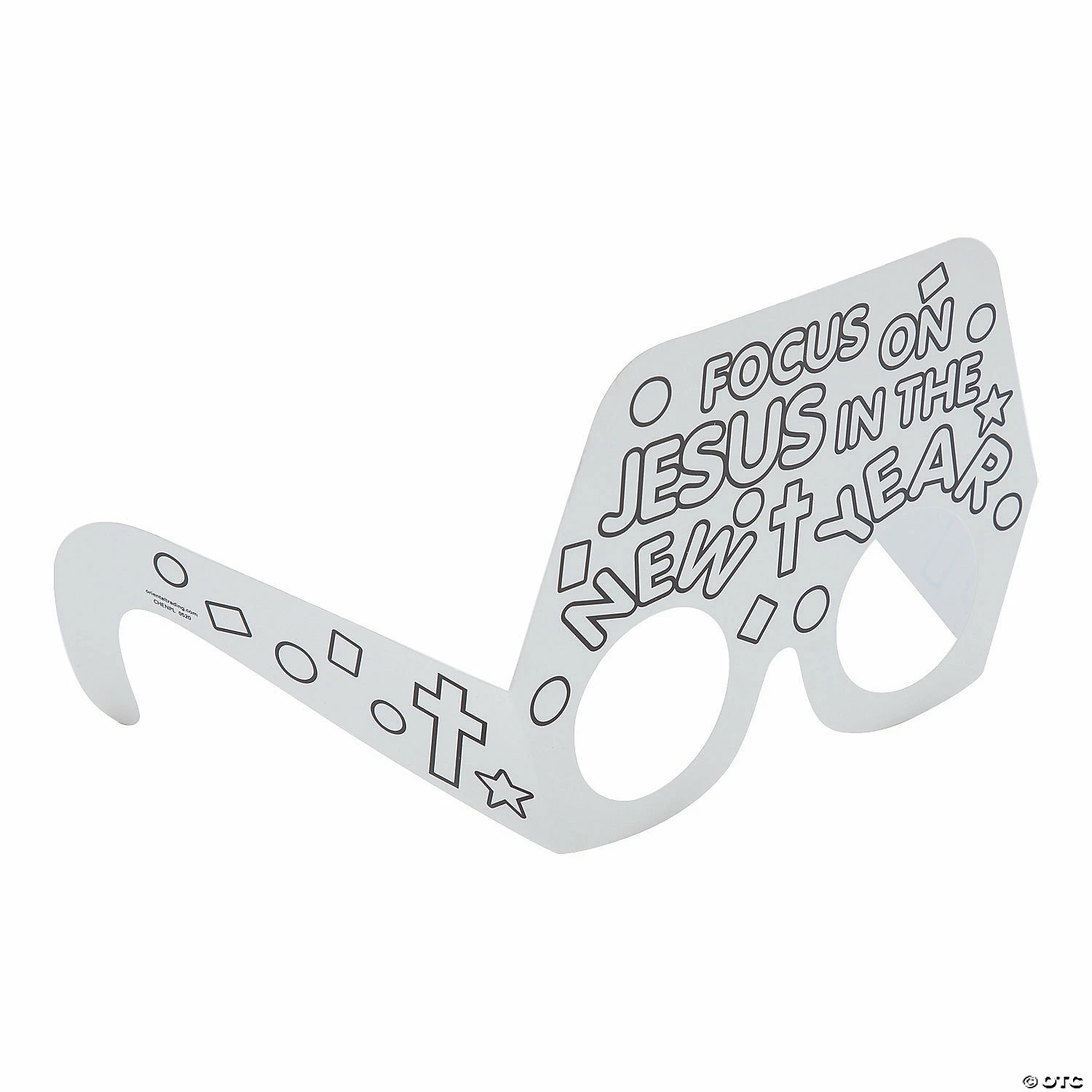 Wholesale β¨ Color Your Own Blessed New Year Glasses - 12 Pc. π - Image 3