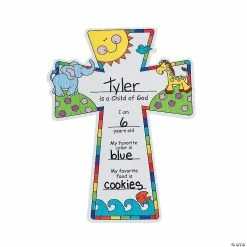 Budget 💯 Color Your Own Child of God Crosses - 12 Pc. 💯
