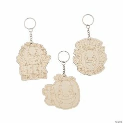 Hot Sale ✨ Color Your Own Christian Pumpkin Keychains - 12 Pc. 🤩