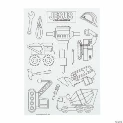 Top 10 🌟 Color Your Own Construction VBS Sticker Sheets - 30 Pc. 🧨