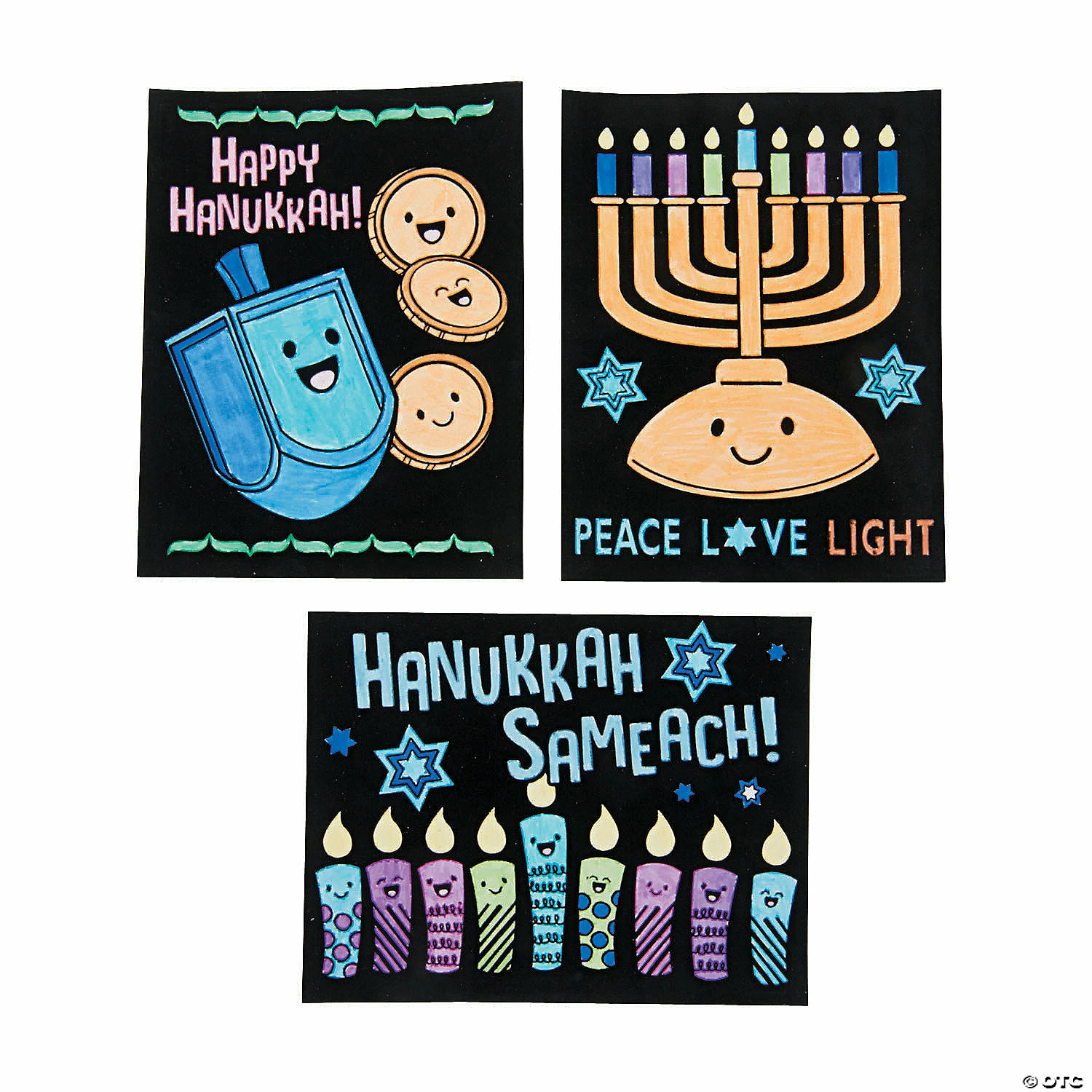Discount π Color Your Own Fuzzy Hanukkah Posters - 24 Pc. β€οΈ - Image 2