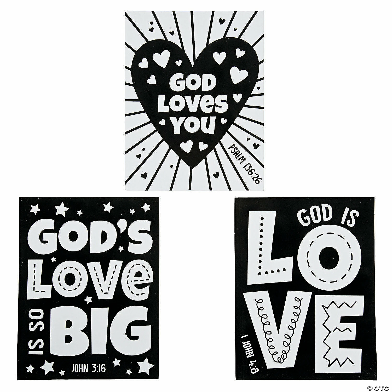 Buy π Color Your Own Godβs Love Fuzzy Posters - 24 Pc. β¨