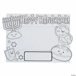 New 👏 Color Your Own Hanukkah Picture Frames - 12 Pc. ✨