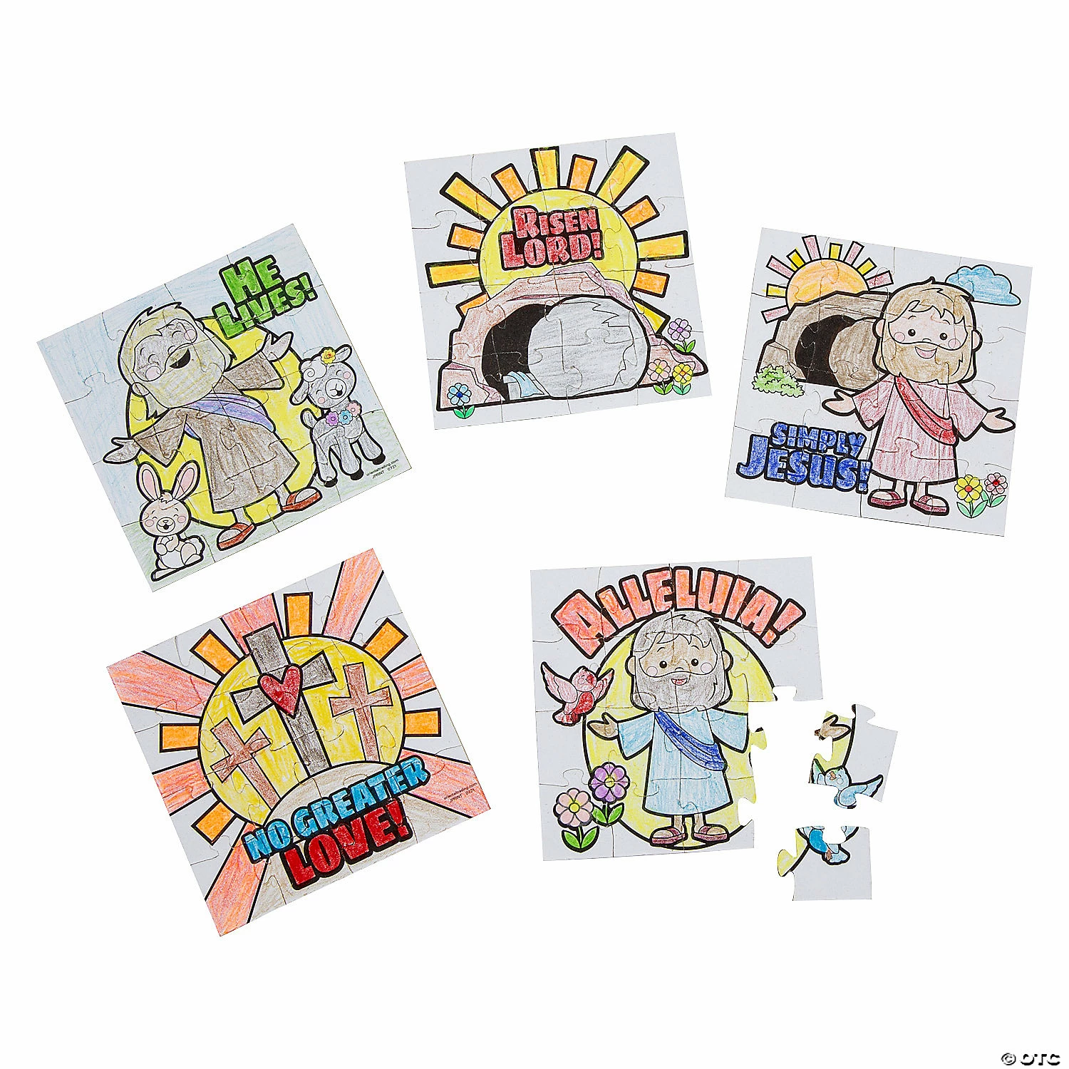 Cheap π€© Color Your Own He Lives Jigsaw Puzzles - Set of 50 π₯° - Image 2