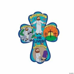 New 🔔 Color Your Own Holy Week Crosses - 12 Pc. 🎉