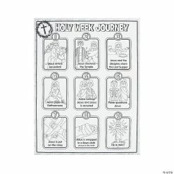 Discount ✔️ Color Your Own “Holy Week Journey” Posters - 30 Pc. 🛒