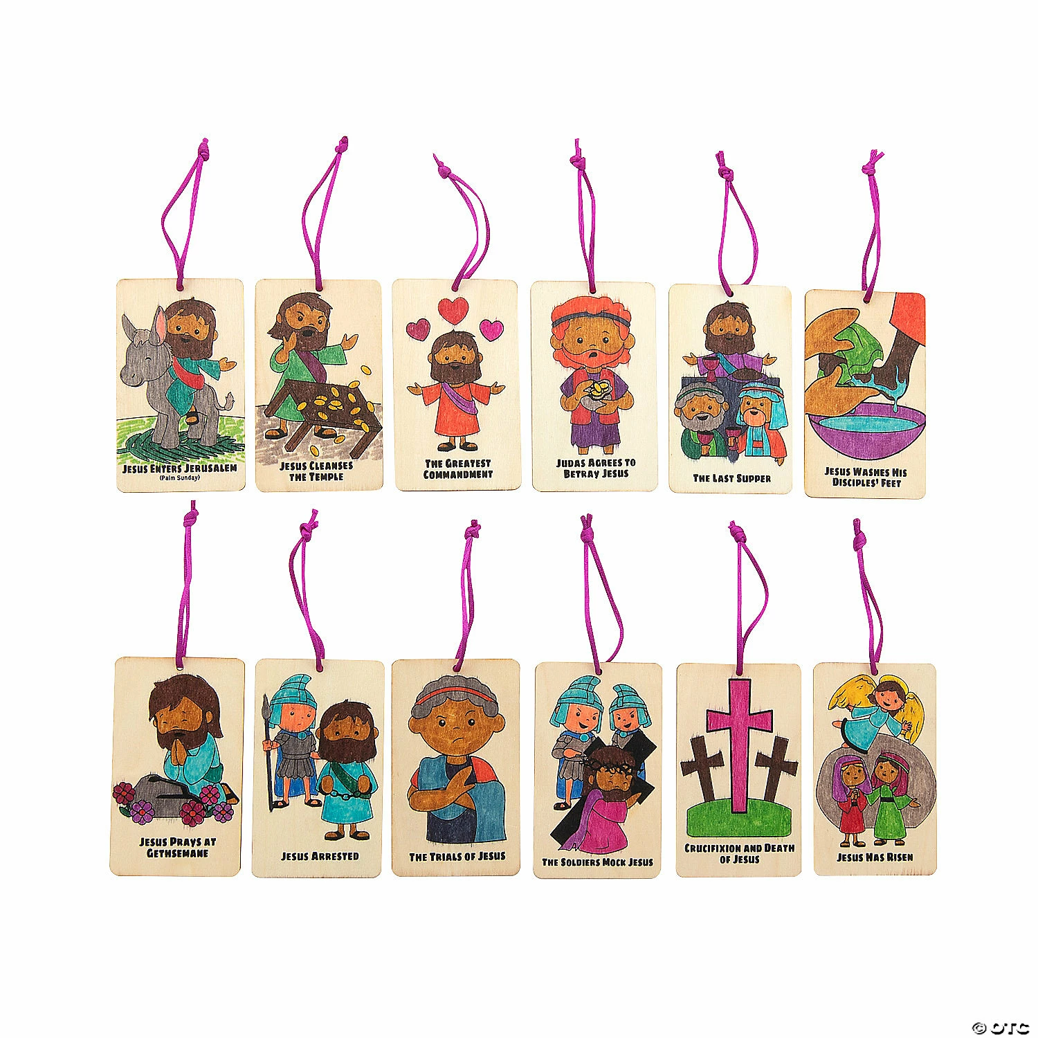 New π― Color Your Own Holy Week Ornaments - 12 Pc. β€οΈ - Image 2
