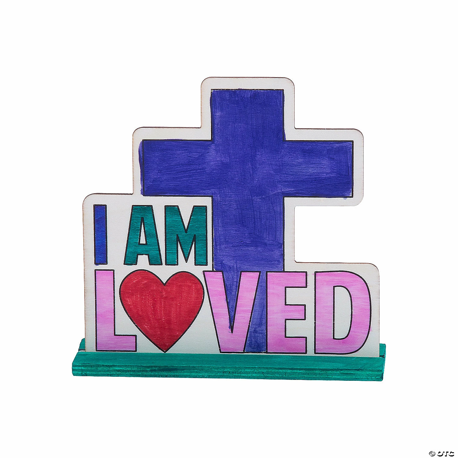 Promo 𧨠Color Your Own I Am Loved Tabletop Signs - Makes 12 π― - Image 2