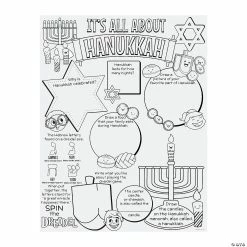 Best deal π Color Your Own Itβs All About Hanukkah Posters - 12 Pc. π§¨