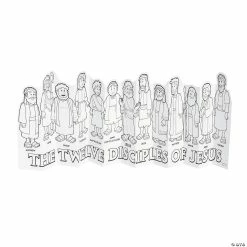 Flash Sale ❤️ Color Your Own Jesus & 12 Disciples Accordion Stand-Ups - 24 Pc. 👏