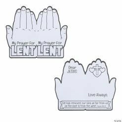 Brand new 💯 Color Your Own Lent Praying Hands - Makes 12 👏