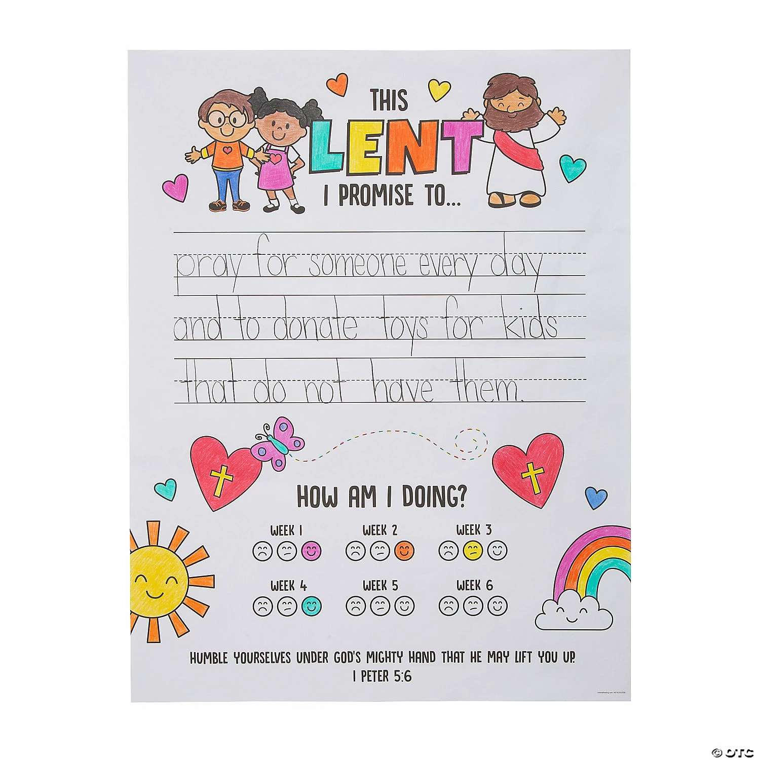 Best Sale βοΈ Color Your Own Lent Promises Posters - 30 Pc. β¨ - Image 3