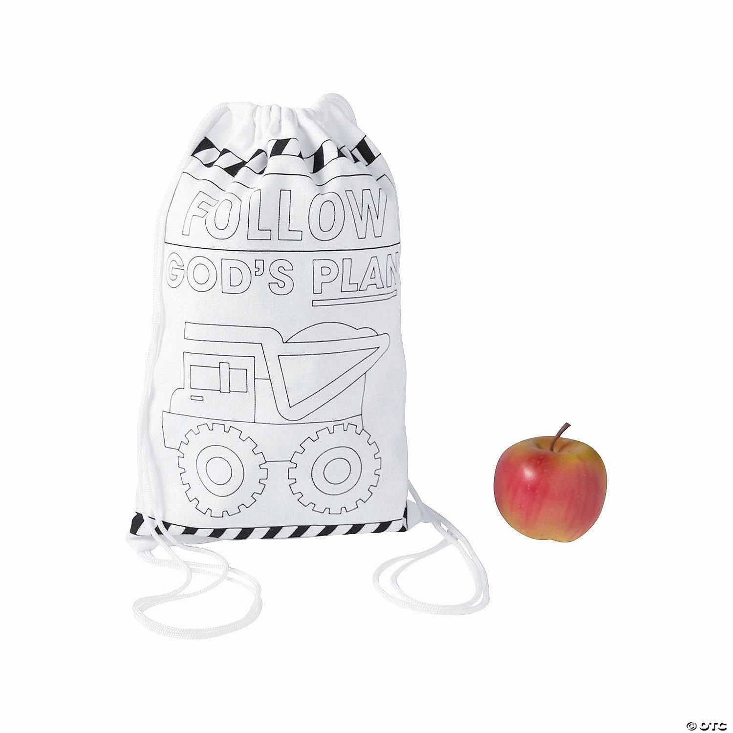 Best Sale π₯ Color Your Own Medium Construction VBS Drawstring Bags - 12 Pc. π