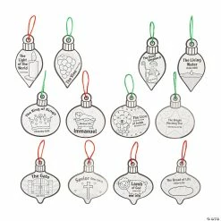 Top 10 🌟 Color Your Own Names of Jesus Ornaments - 12 Pc. 💯