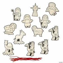 Best deal 🔥 Color Your Own Nativity Character 🎅 Christmas Ornaments - 12 Pc. 👍