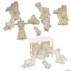 Coupon ⌛ Color Your Own Nativity Playset Craft Kit - Makes 24 ✨
