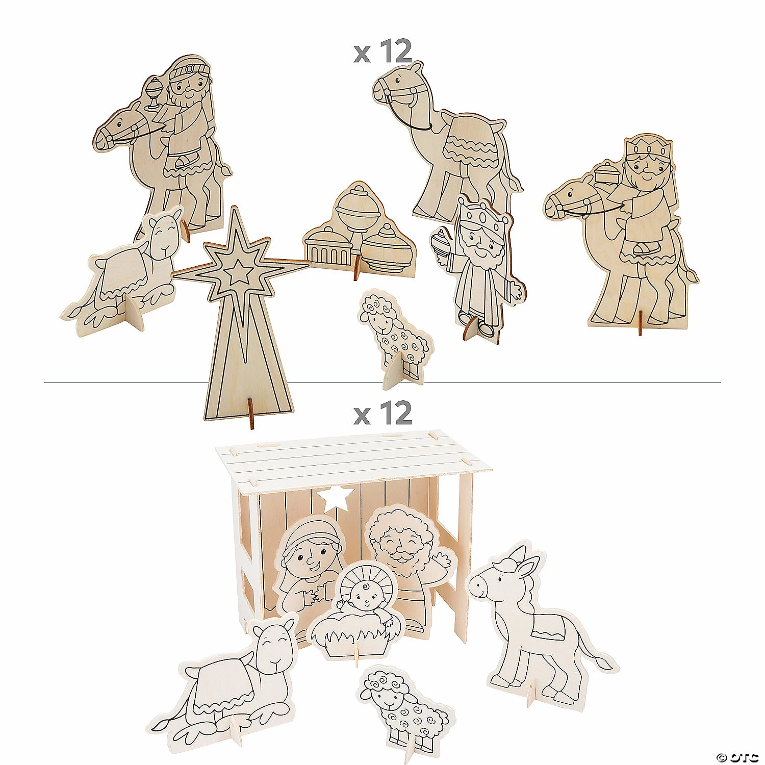 Coupon β Color Your Own Nativity Playset Craft Kit - Makes 24 β¨ - Image 2