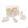 Outlet 🤩 Color Your Own Nativity Stable Sets - 6 Pc. ❤️
