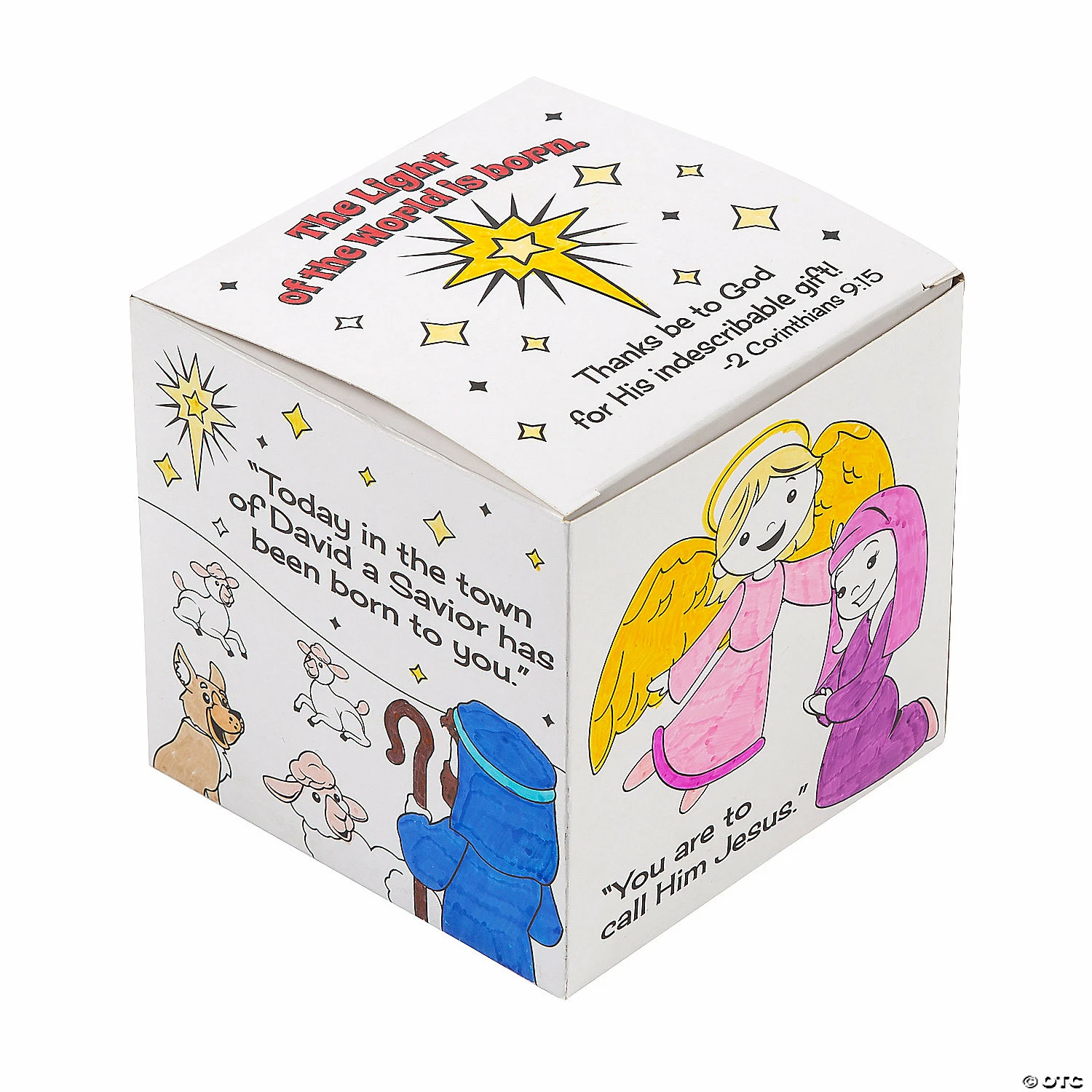 Best deal π Color Your Own Nativity Story Cubes - 12 Pc. 𧨠- Image 3