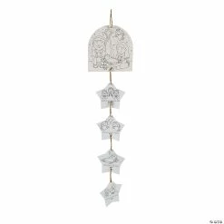 New 👏 Color Your Own Nativity Story Mobile Craft Kit - Makes 12 🎉