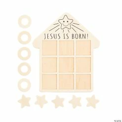 New ⭐ Color Your Own Nativity Tic-Tac-Toe Games - 12 Pc. ❤️