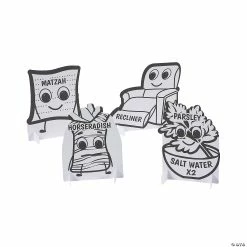 New 🎉 Color Your Own Passover Questions Activity - 48 Pc. ✨