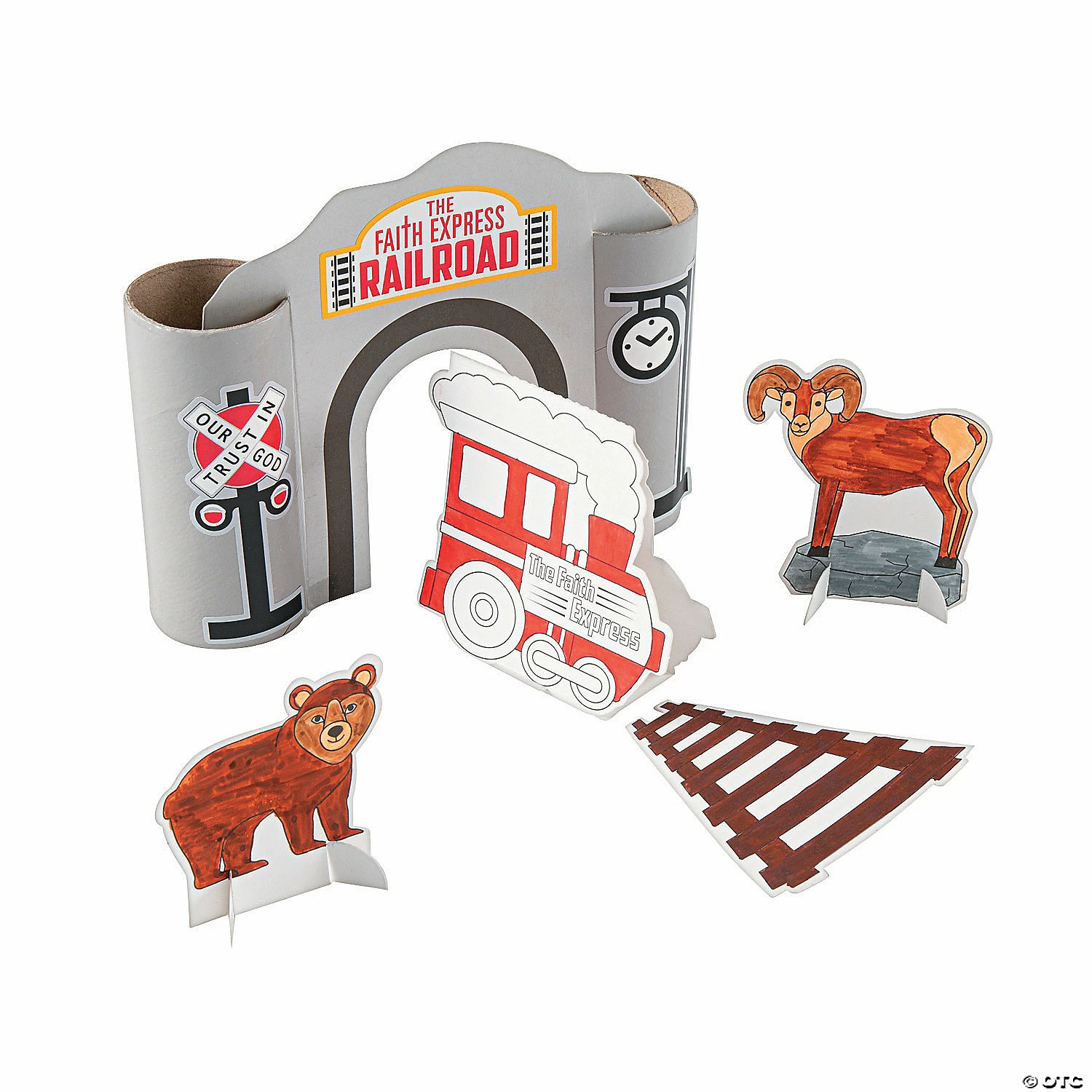 Hot Sale π Color Your Own Railroad VBS Craft Roll Tunnel Kits - Makes 12 β€οΈ