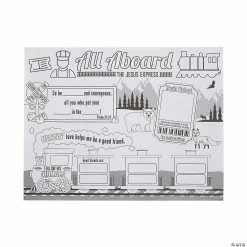 Brand new 😀 Color Your Own “Railroad VBS” Posters - 30 Pc. 👏