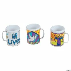 Cheapest 🔔 Color Your Own Religious Easter Mugs - 12 Ct. 🥰