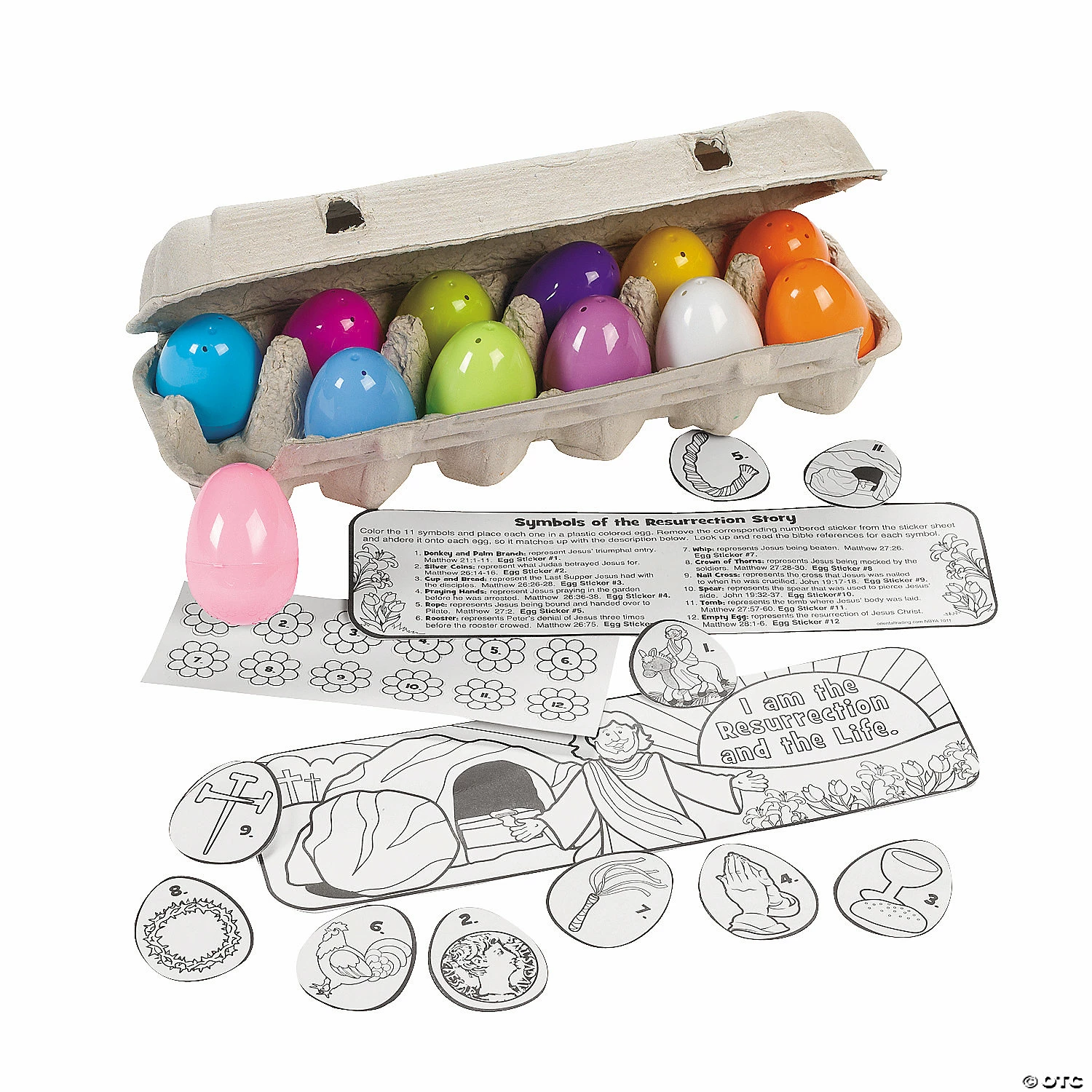 Hot Sale π Color Your Own Religious Easter Resurrection Story Egg Set 𧨠- Image 2