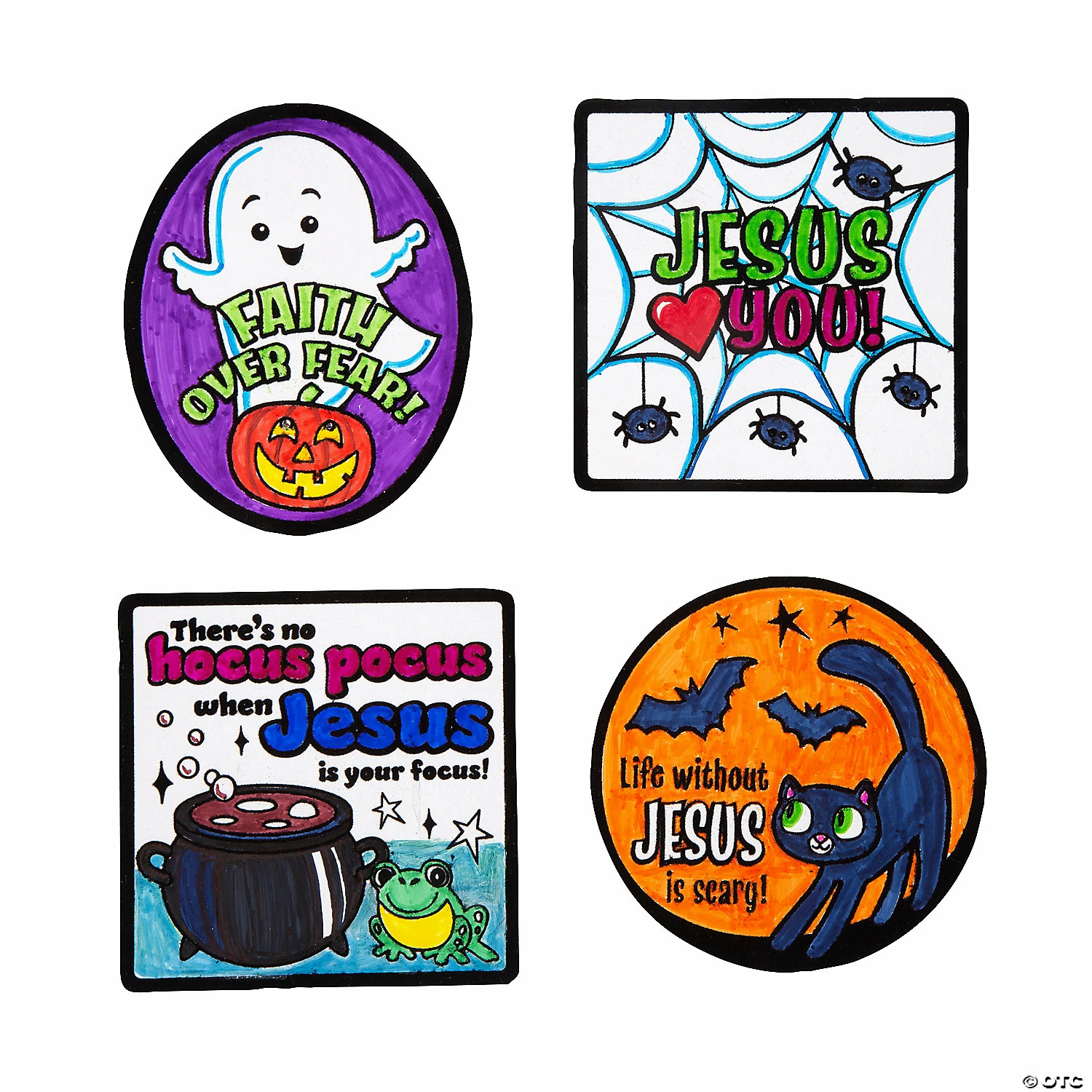 Wholesale π₯ Color Your Own Religious π§ Halloween Fuzzy Magnets - 12 Pc. βοΈ - Image 2