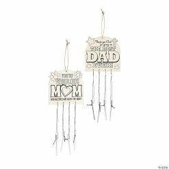 New 🌟 Color Your Own Religious Mom & Dad Wind Chimes - 12 Pc. 💯