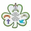 Outlet 🥰 Color Your Own Shamrock Trinity Cutouts - 12 Pc. 🎁