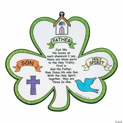 Outlet π₯° Color Your Own Shamrock Trinity Cutouts - 12 Pc. π